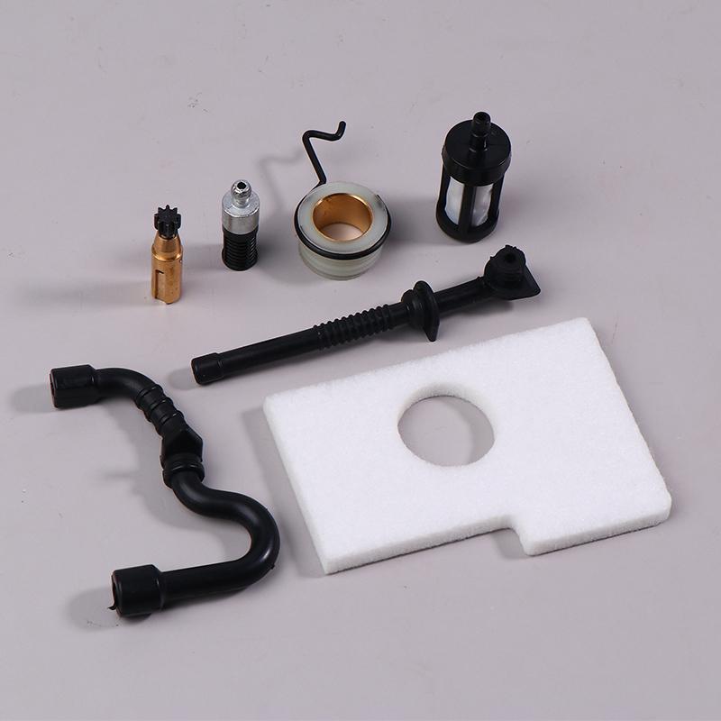 1Set Oil Pump Worm Gear Fuel Oil Filter Line Hose Kit For Ms180 Ms170 Chainsaw Parts 11236407102
