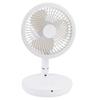 Folding Portable Desk Fan Rechargeable Long Battery Life Quiet Oscillating Table Fan with Remote Round LED Light Timer