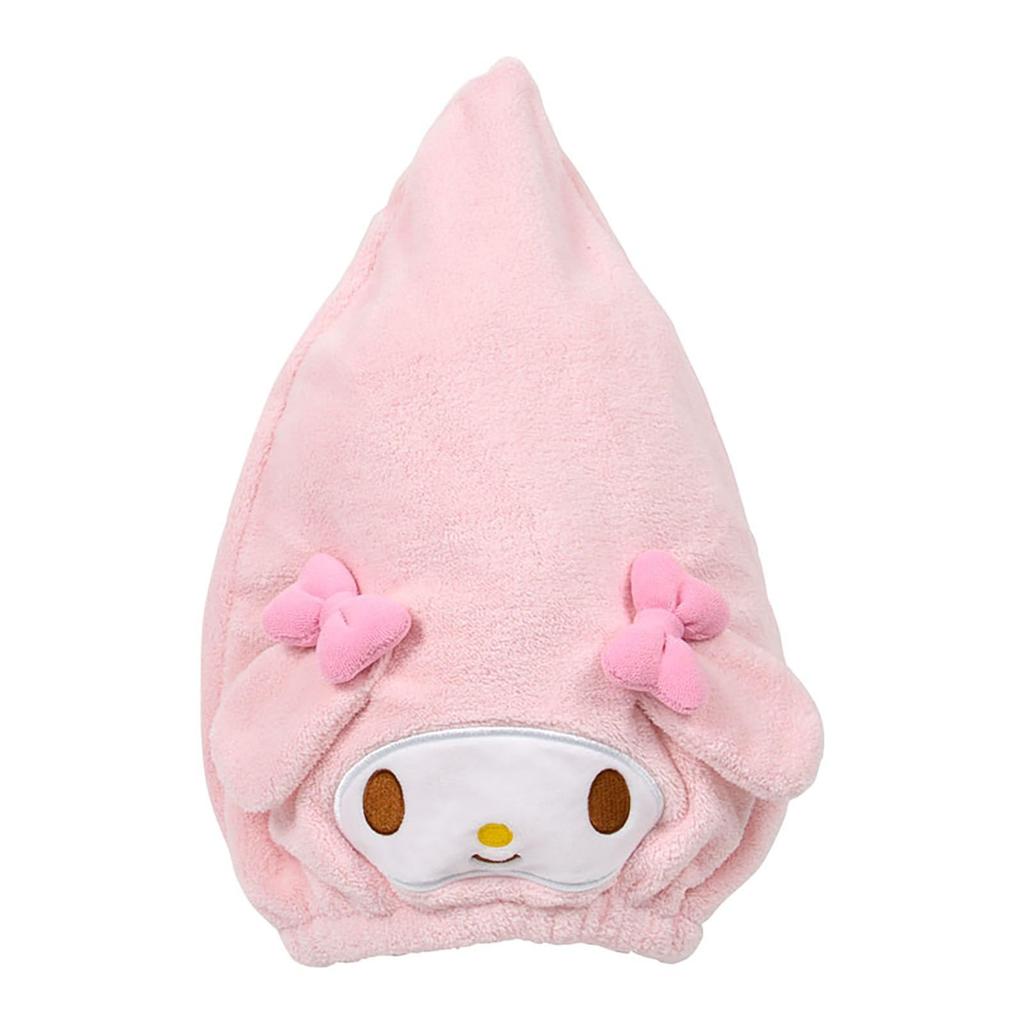 Sanrio Cap Towel My Melody Nylon and Polyester Free Size for Adults 067555 Face-shaped Body 85% Polyester, 15% Ribbon, Face, Padding 100%
