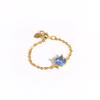 Adjustable Small Round CZ Zircon Rings For Women Gold Silver Color Link Chain Ring Fashion Jewelry for Party Anillos Mujer
