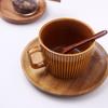 Solid Wood Serving Platter Tray Round Wooden Tea Tray Plate Dinner Plates  For Food Snack Dishs