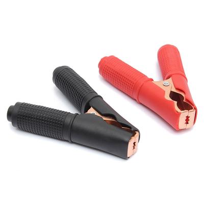 2Pcs Car Vehicle Battery Test Alligator Crocodile Clips Clamp Red+Black Testing