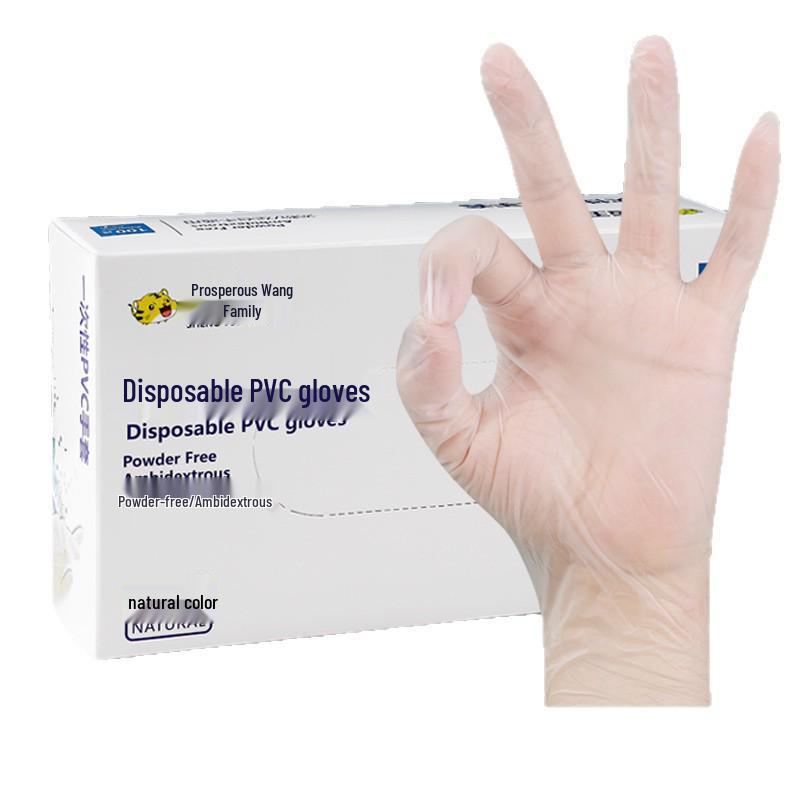 Thickened Food-Grade PVC Disposable Gloves: Oil-Proof, Waterproof for Kitchen, Dishwashing, Baking, and Household Chores