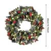 20-60cm LED Weihnachts-Kiefernzapfenkranz mit roten Beeren Künstlicher Weihnachts-Kranz Neujahrsparty DIY Dekoration Fügt Weihnachts-Atmosphäre hinzu