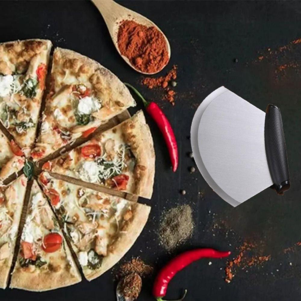 With Cover Standing Pizza Cutter Stainless Steel Cheese Cutter Baking Tool Pizza Slicer  Dough
