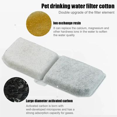 4Pc Cat Water Fountain Filter Fountain Filter Replacement Pets Water Bowl Dispenser Cat Fountain Filter Replacement For Pet