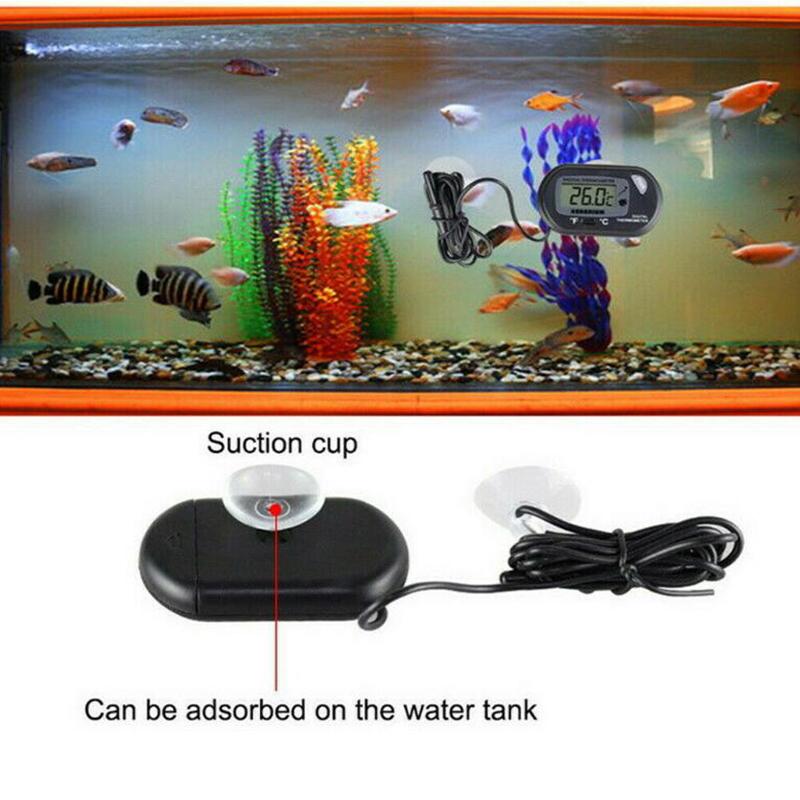 Lcd Digital Fish Tank Reptile Aquarium Water Meter Thermometer Temperature