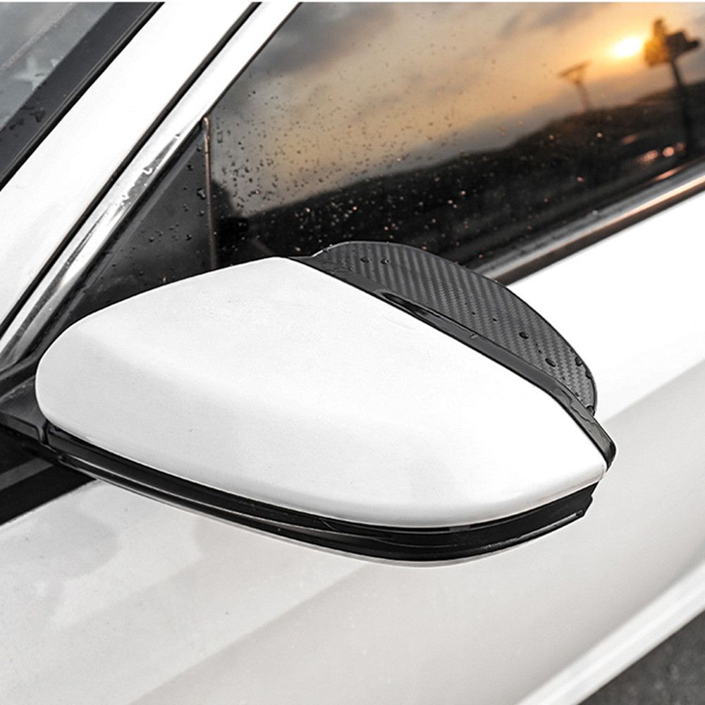 Rainproof Protective Film Rear View Mirror Weather Visor Carbon Fiber Rearview Mirror Rain Eyebrow