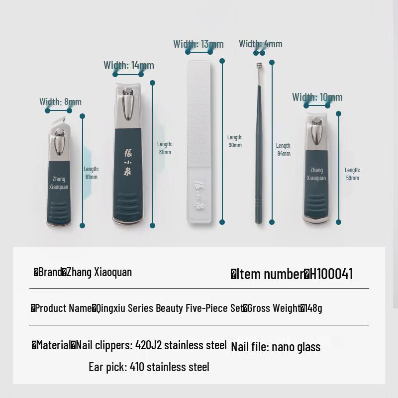 Zhang Xiaoquan Qingxiu Series 5-Piece Grooming Kit