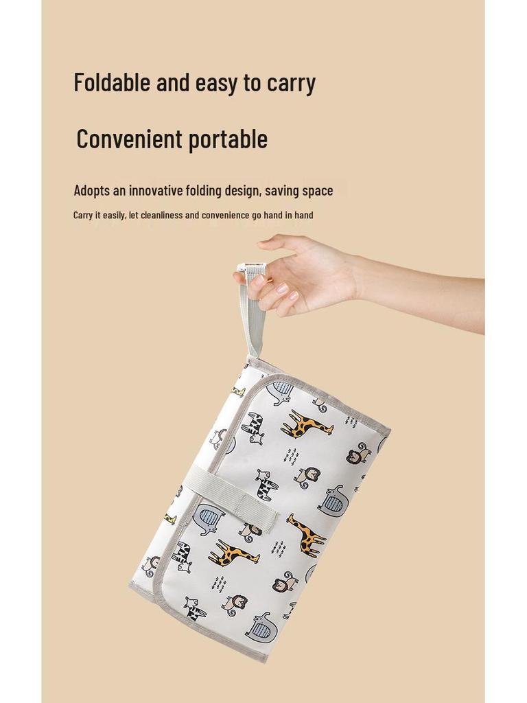 Lightweight Waterproof Portable Baby Changing Pad with Stroller Attachment