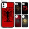 Krajews Albania Flag Eagle Soft Phone Case Cover For iPhone 17 Air 16 15 14 Plus 11 12 13 Pro Max Coque Shell Fundas