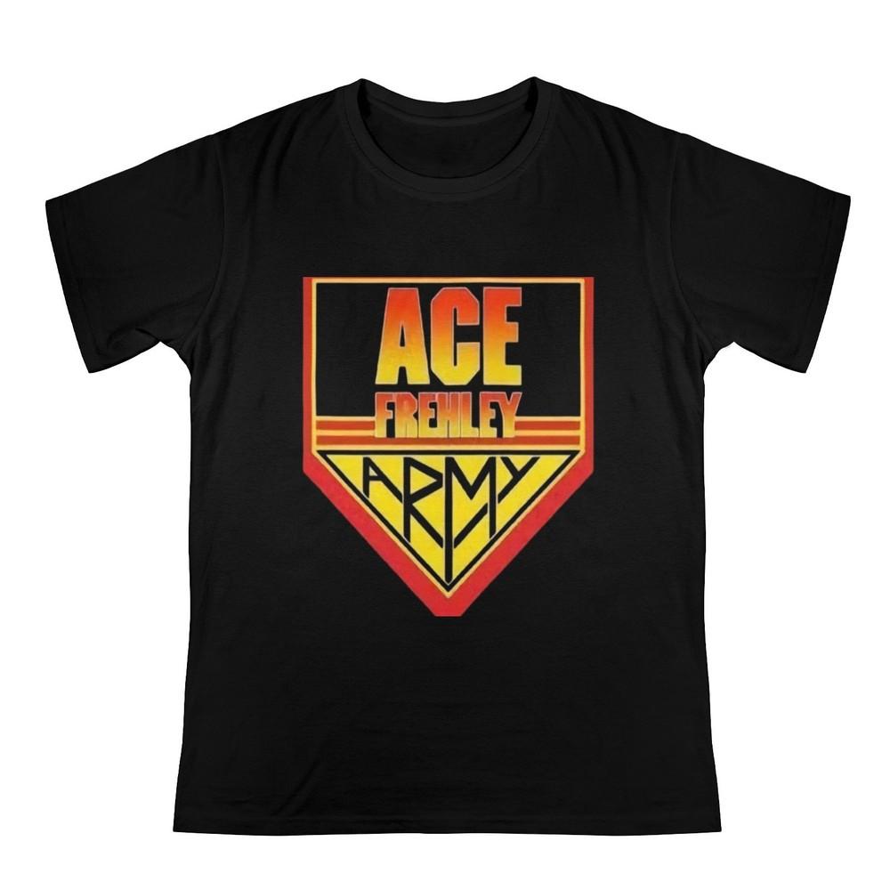 Soft Cotton T-Shirt. Ace Frehley Army Unisex T-Shirt S