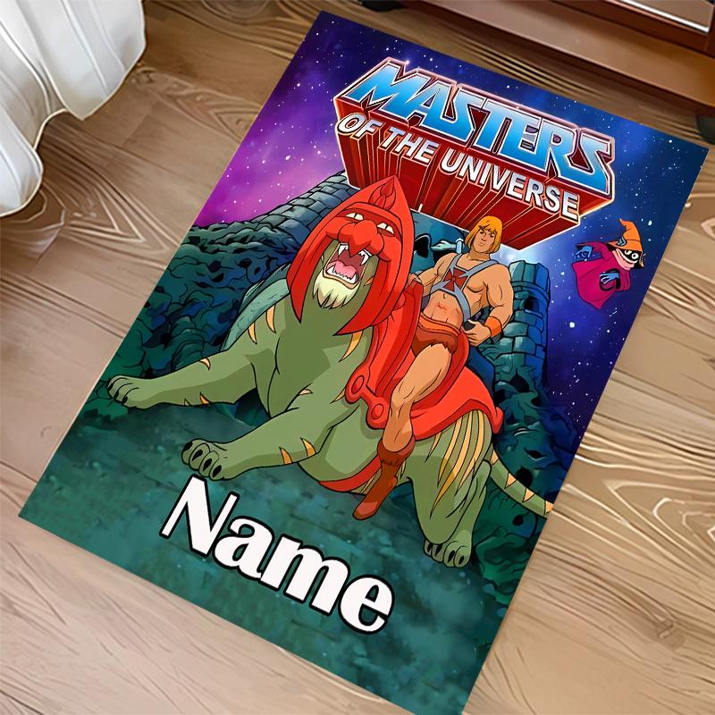 Custom Personalization He-Man and the Masters of the Universe Print Area Rug - Soft, Washable Non-Slip Indoor Mat,Living Room,Home&Office Decorative R