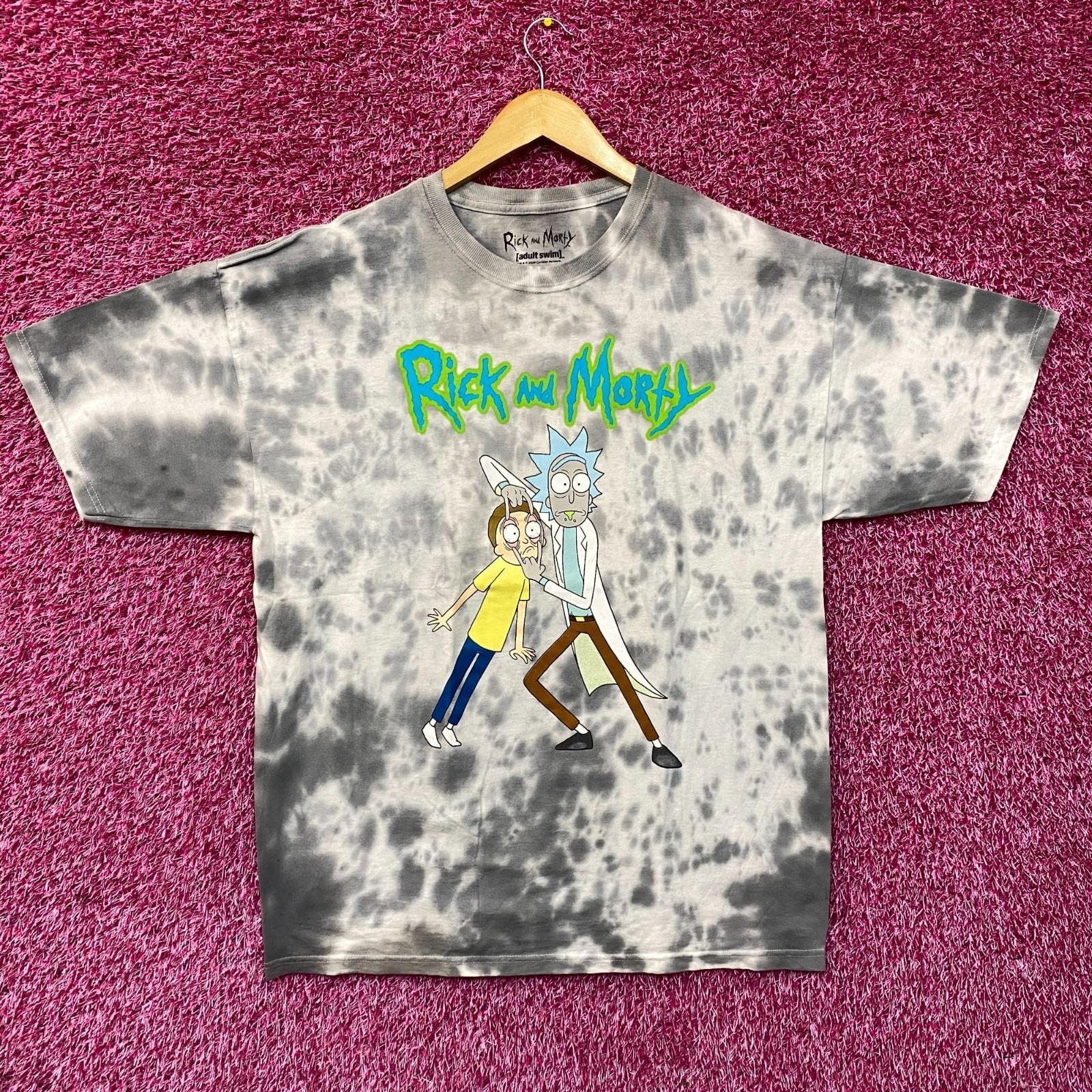 Adult Swim Rick  Morty Animated Show Tie Dye T-Shirt Large L