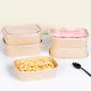 Disposable Kraft Paper Lunch Boxes with Lids
