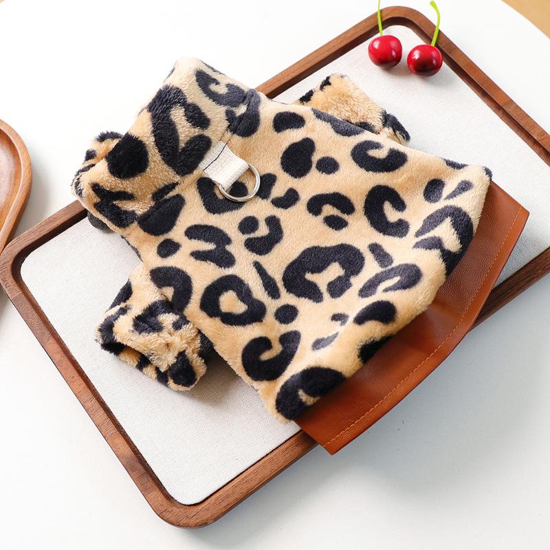 Autumn / Winter Cat Coat New Thickened Leopard Print Warm Jacket Dog Clothes Pet Outfit