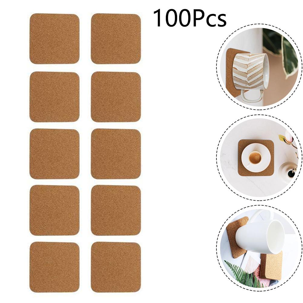 Customizable Cork Mats Drinks Protection Mats Event Hosting Supplies Natural Cork Material Customizable Cork Coasters For Home