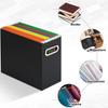 Collapsible File Box With Metal Handle Space Coverless Design Saving Storage Box File Organizer For Notebooks Magazines Documents
