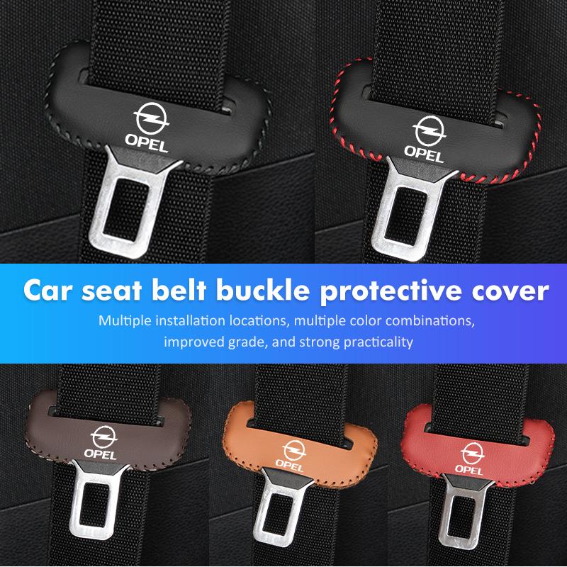 Universal Car Seat Belt Buckle Clip Protector Anti-Scratch Cover For Opel Vectra Zafira Meriva Mokka Grandland Vivaro Antara KC5