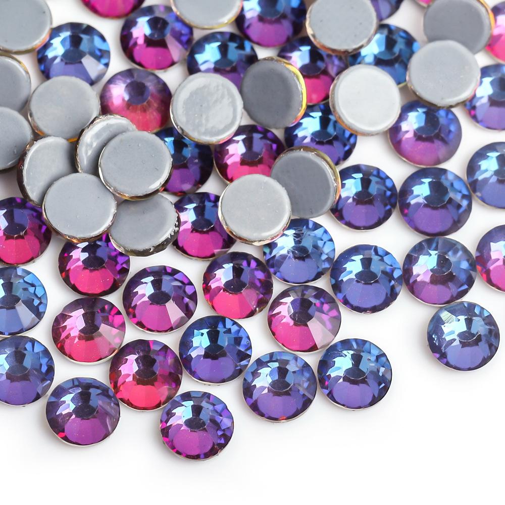 Weichen Rhinestone Factory Austrian Diamond Decorative Rhinestone Diy Nail Art Beauty Glass Jewelry Glue Bottom Color Plated Rhinestone