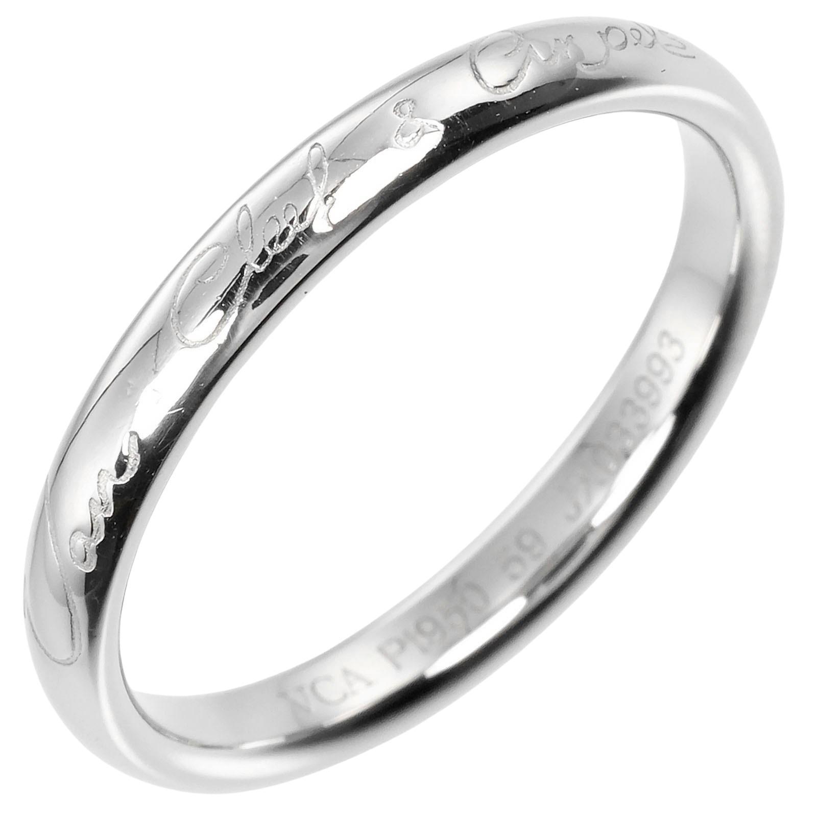 

Van Cleef & Arpels Senior tulle Ring Pt950Platinum #8.6(US Size) 5.6g mens Used