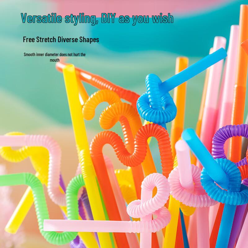 Disposable Bendable Plastic Straws