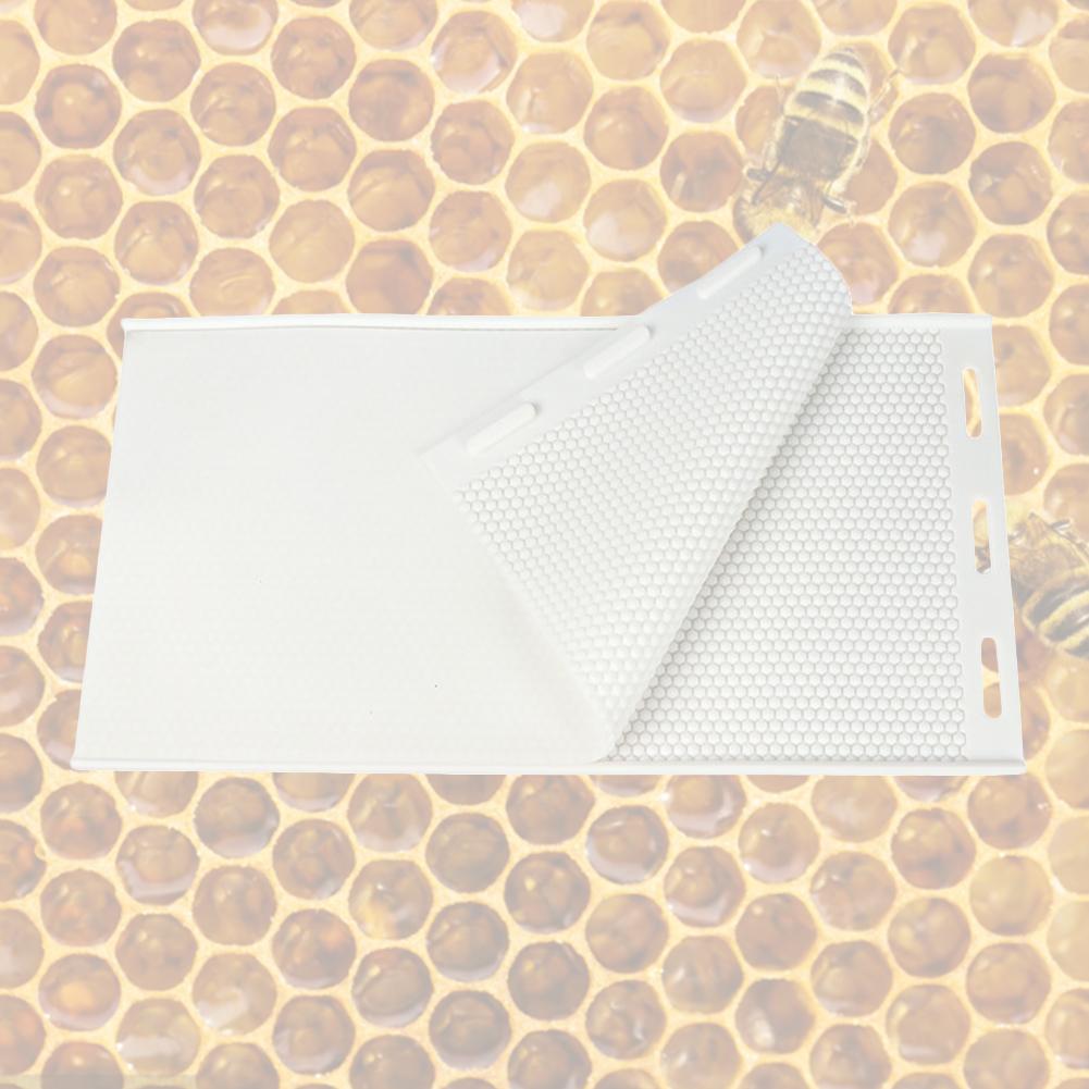 2pcs Beeswax Foundation Press Mold Soft Silicone Honeybee Wax Flake Nest Base Mold Lightweight Practical Beekeeping Equipment