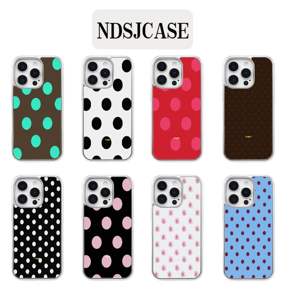 Fragola Luxury Polka Dots Phone Case for iPhone 17 16e 16 15 14 13 12 11 Pro Max X XR XSMAX 8 7 Air Plus Clear Soft Back Cover