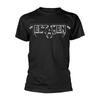 Testa T Logo Grey Print Black Ts Black Unisex T-Shirt
