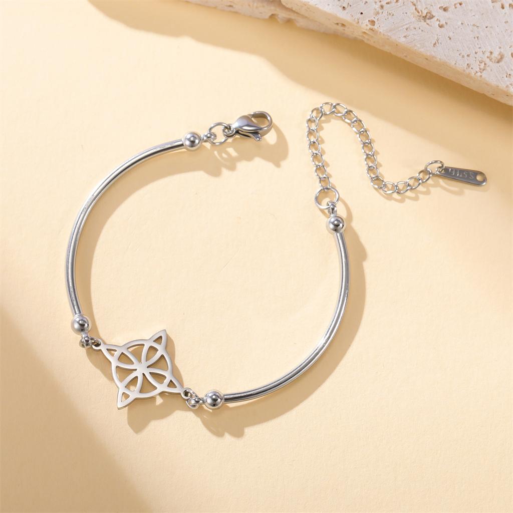  Classic Witch Knot Bracelet for Women Stainless Steel Fashion Celtics Knot Bracelets Wicca Amulet Jewelry Gift Wholesale