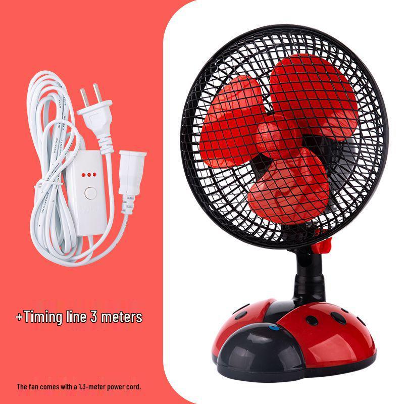 Silent Mini Fan: Cartoon Design for Dorms, Desks, and Offices