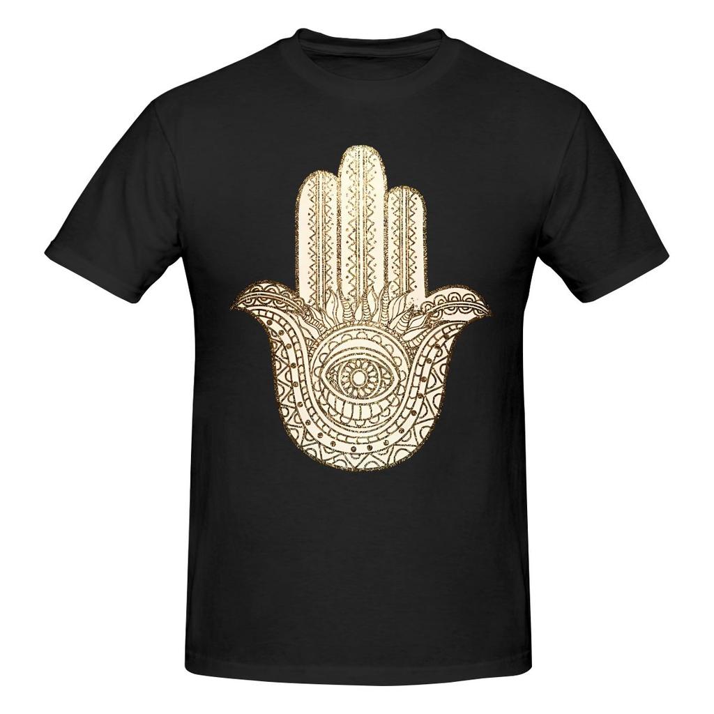 Funny Golden Hamsa Hand Unisexs Printed TShirt Unisex T shirtShirts