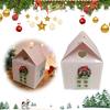 3D Pop Up Christmas House Gift Boxes with Handle House Shaped Christmas Boxes for Candy Treats Snacks Chocolate