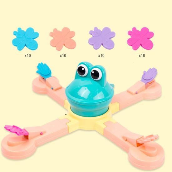 Electric Dinosaur Feeding Game Toy Movable Big Mouth Frog Food Launcher Multiplayer Competitive Animal Feeding Toy Toddlers Boys Girls