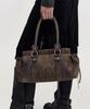 Kimzisu Ruched Belt Tote Bag _ Brown