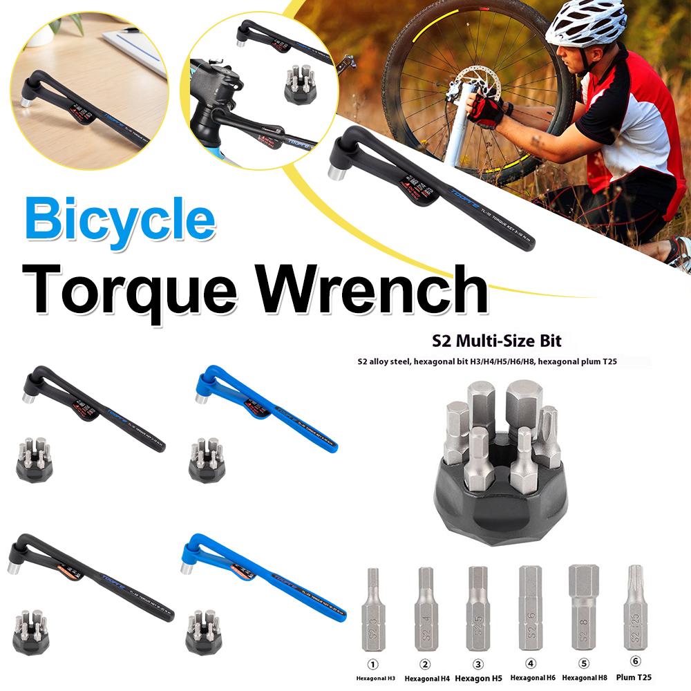 Bicycle Torque Wrench with Nylon Handle 10-20N.m Bike Torque Wrench Inner Hexagon Set 3-10N.m Bike Spanner Tool for Bike Repair