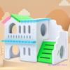 Hamster Wood House Hut Small Animal Rat Mouse Sleeping Nest Wooden Toy Habitats Decor Chinchilla Nest DIY Hideout Hut