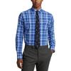 Polo Ralph Lauren Logo Embroidered Plaid Button-Down Long Sleeve Shirt Men Shirts Blue MNPOWOV16823322-999