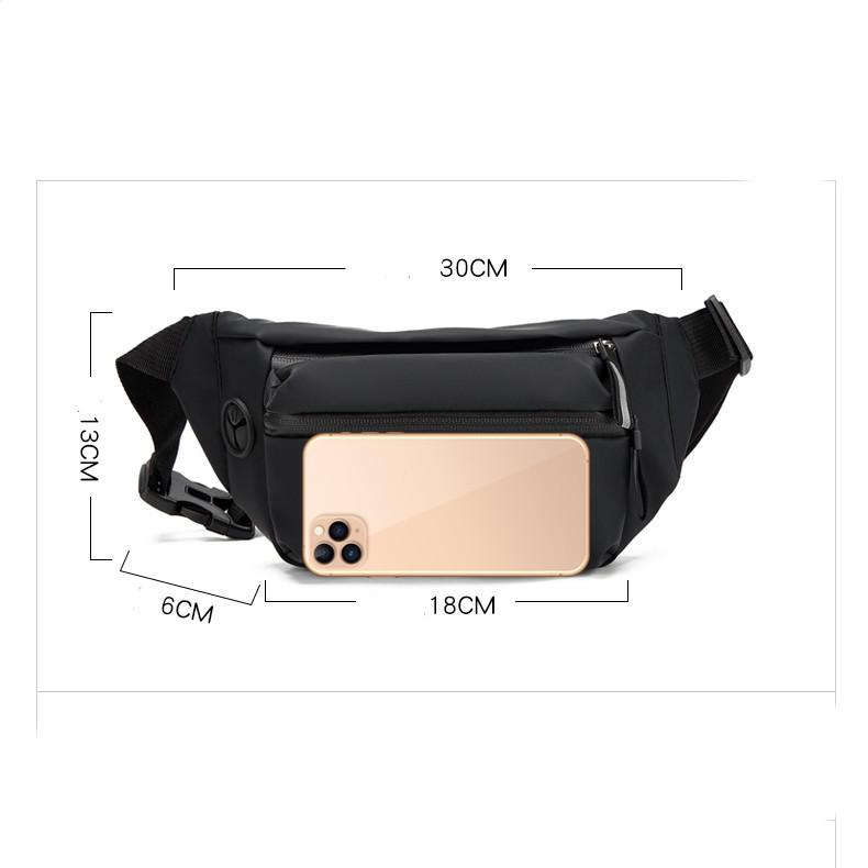 Men's Trendy Waterproof Chest Bag - Outdoor Sports Casual Crossbody Backpack