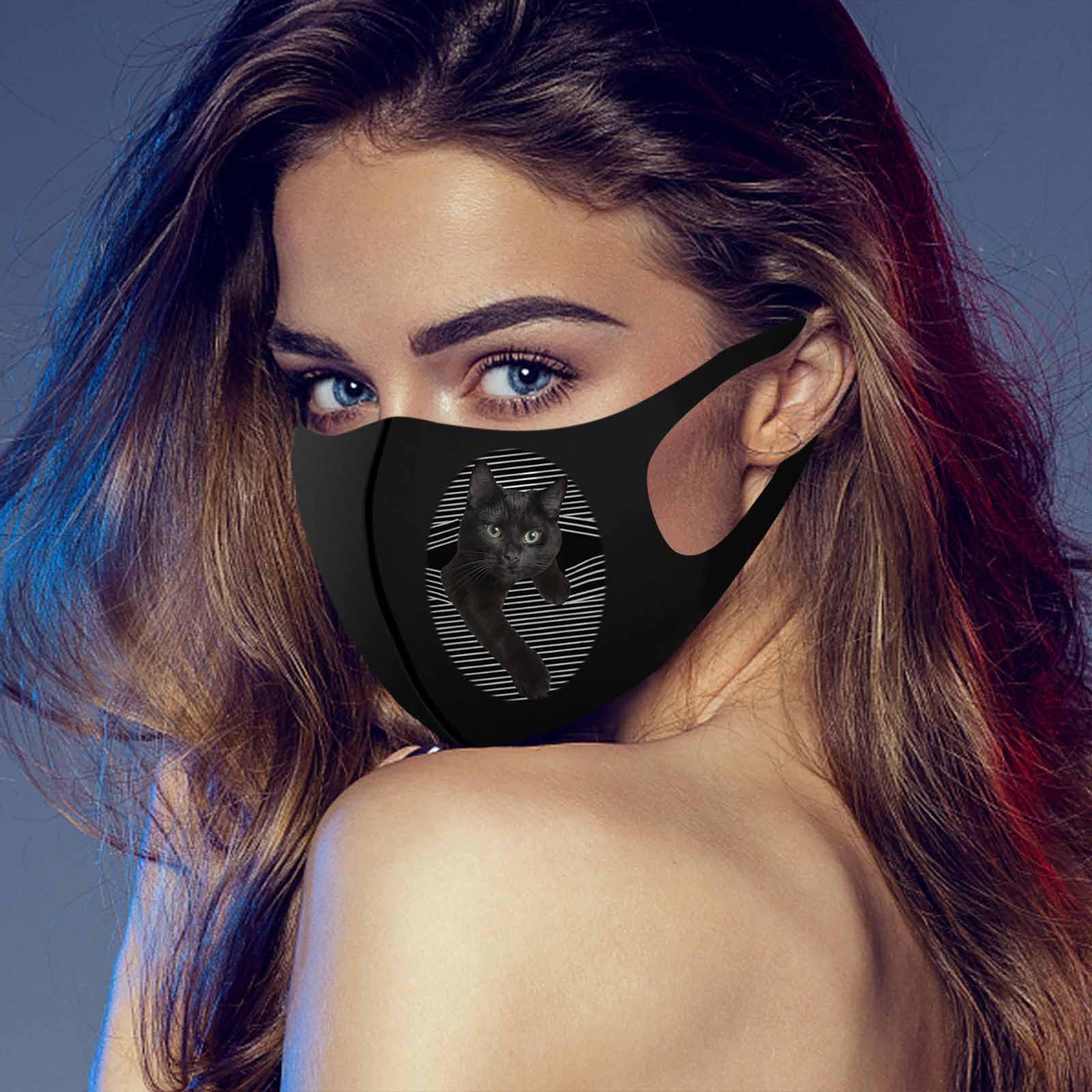 

1PC Adult s Prints Face Mask Washable Earloop Mask Free Size