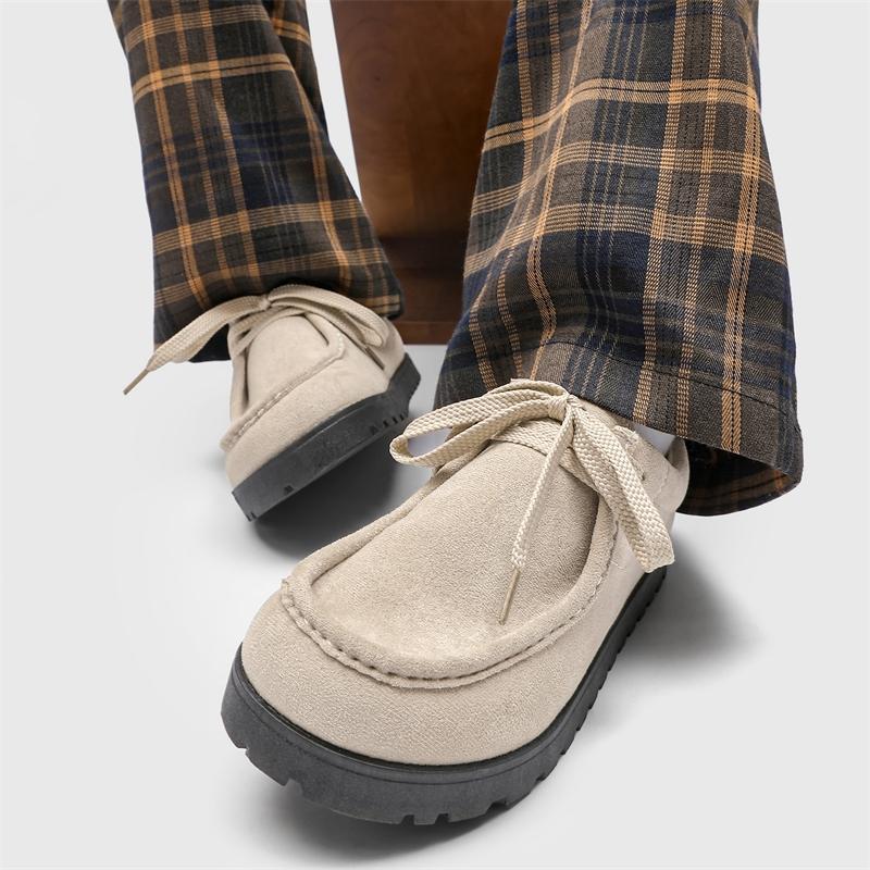 Fashion Lace-Up Men's Handmade Flats Luxury Brand Men Vulcanize Footwear Breathable Mesh Fabric Sports Shoes 2025 New Men Casual Shoes
