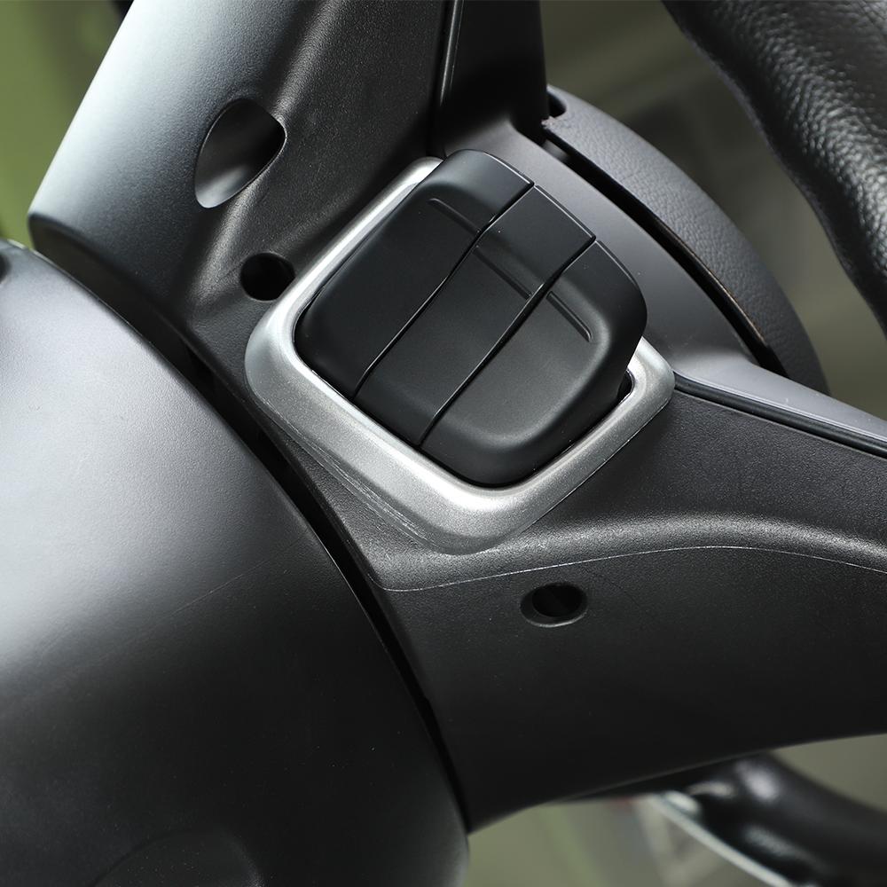 Cadre décoratif pour bouton de téléphone de voiture, accessoire d'intérieur pour Suzuki Jimny 2019 et plus, argent, rouge, fibre de carbone