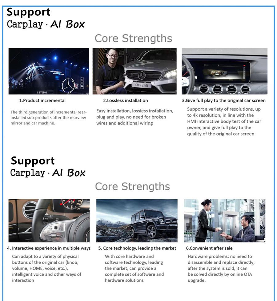 Support Carplay Ai Box Car Multimedia Player 4+32G Android Wireless Mirror link