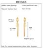 Cazador Stainless Steel Butterfly Charm Snake Chain Tassel Earrings 2026 Women's Jewelry Trendy Mother's Day Gift Wholesale