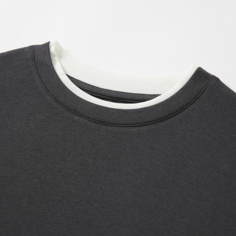 Elva' Island Women's Faux Two-Piece Long-Sleeve Knit Top