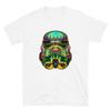 Mexican Dia De Los Muertos Sugar Skull Luchador Storm Trooper Graphic T-Shirt