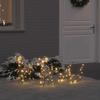 Reindeer Pull Sled Warm White 53 X 28 X 33 Cm Rattan