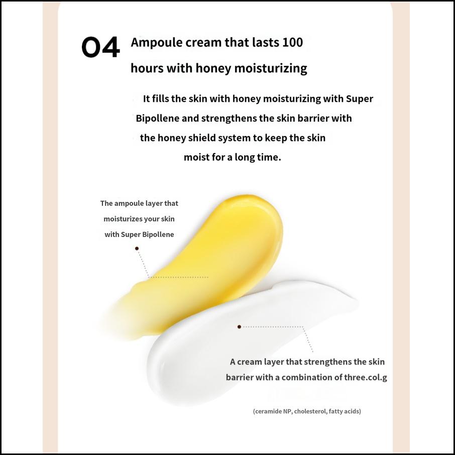 MISSHA Krem Ampułkowy Bee Pollen Renew 60ml – Nawilżenie Bogate w Składniki Odżywcze i Naprawa Bariery Skórnej