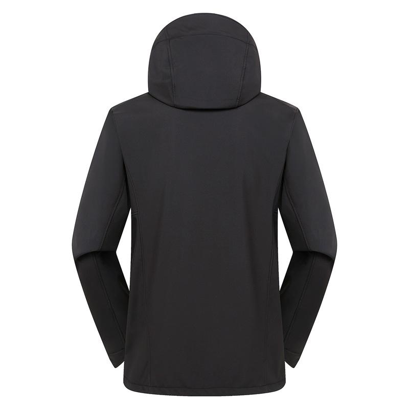 Little Bird's Men's Soft Shell Jacket with Velvet Lining - Autumn/Winter Windproof Waterproof Hiking Coat