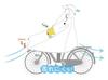 MARUTO Bicycle Shop Poncho Noble Khaki D-3PO-PG